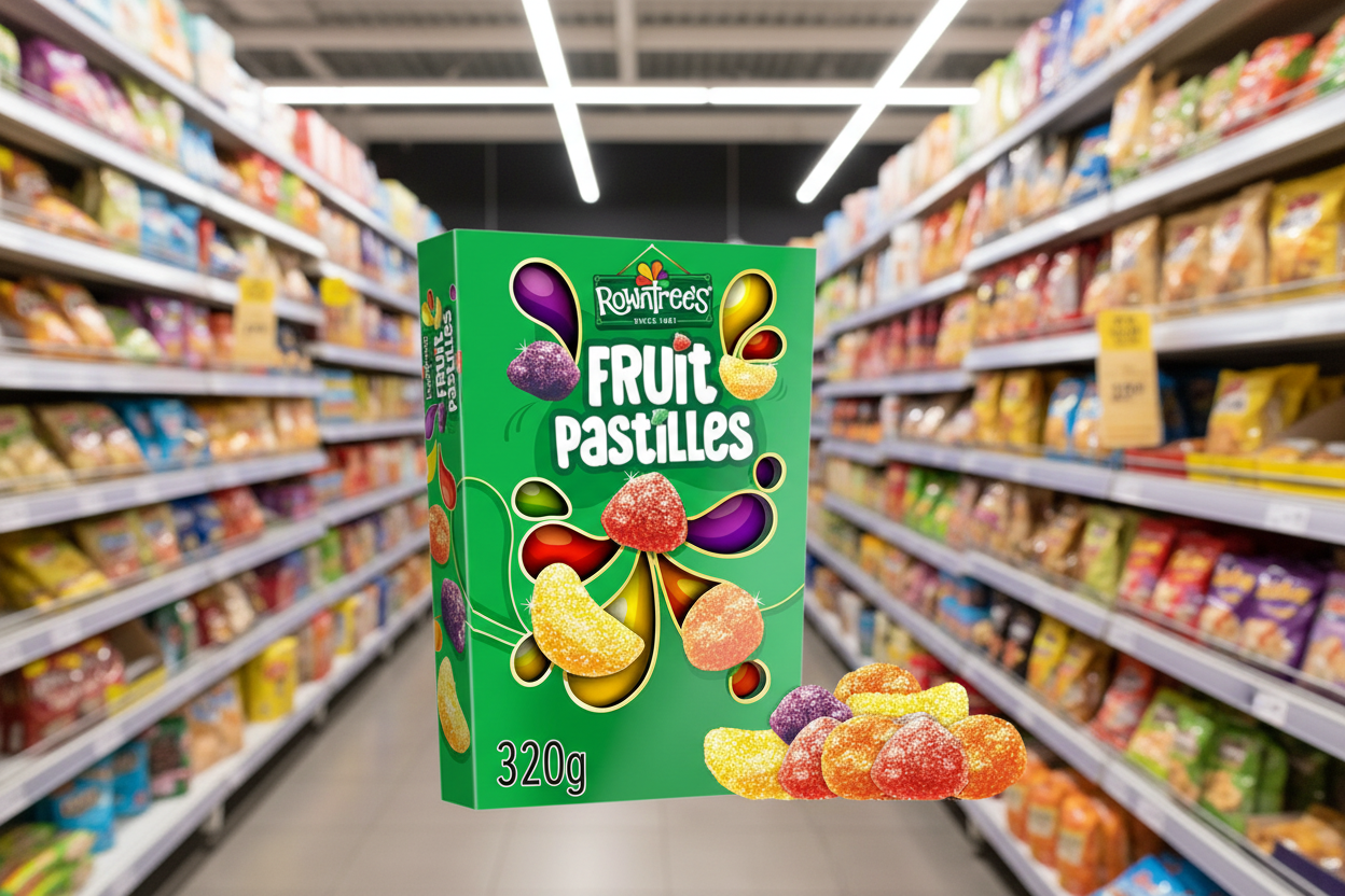 8 x Rowntrees Fruit Pastille Carton  - 320GM