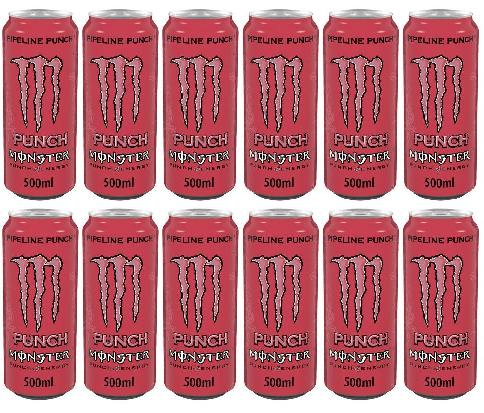 12 x Monster Energy Pipeline Punch - 500ML