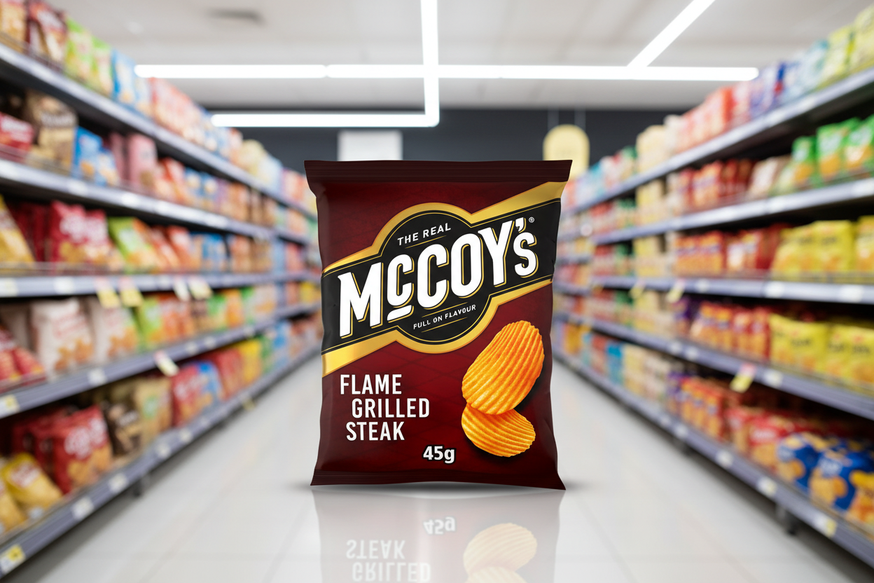 36 x Mccoy's Flame Grilled Steak Flavour Potato Crisps 45G