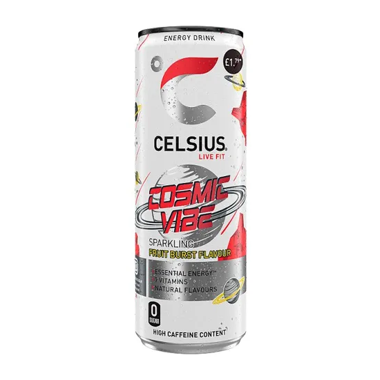 12 x Celsius Cosmic Vibe Energy Drink - 355ML
