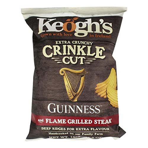 12 x Keogh's Crinkle Cut Guinness & Flame Grilled Steak 125G