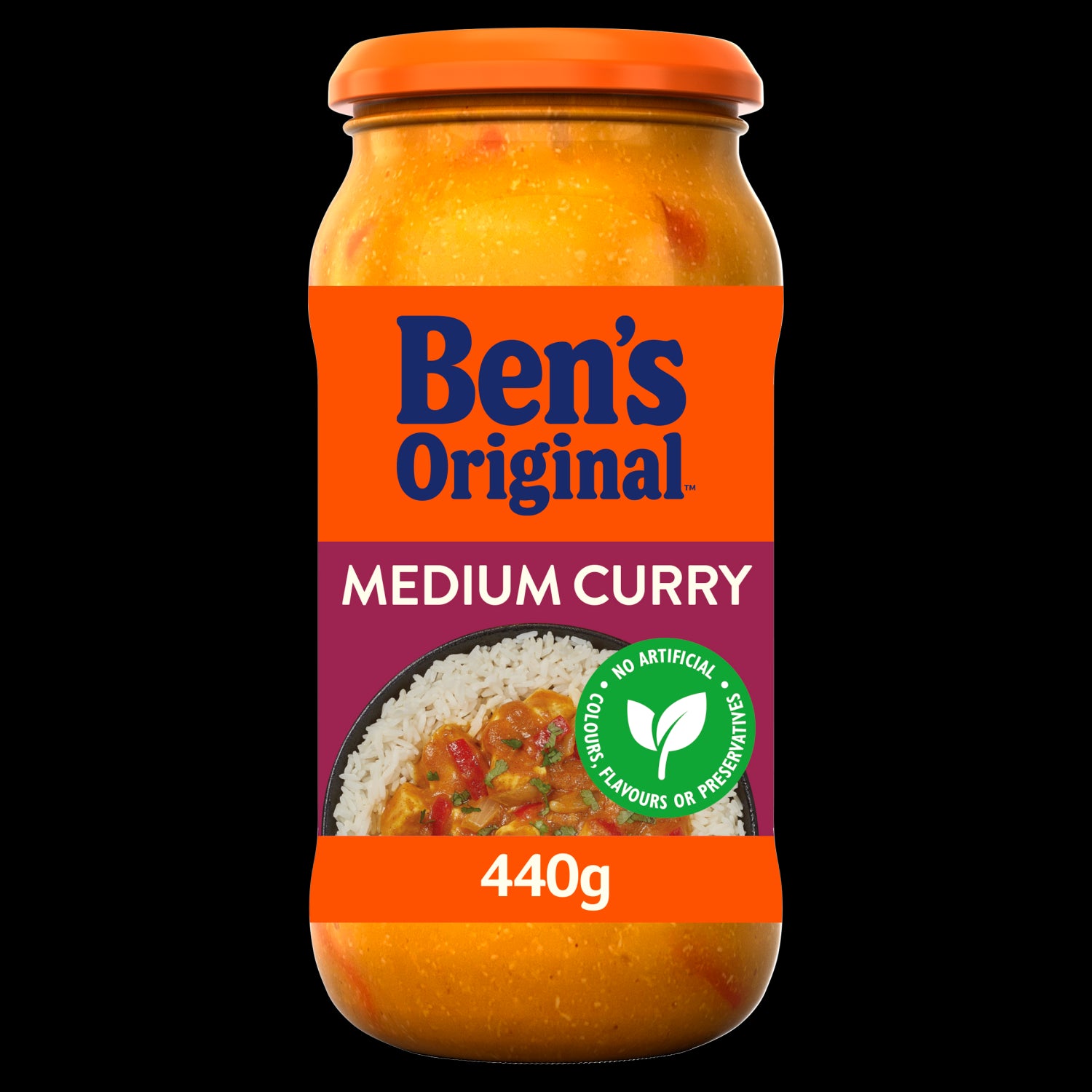 6 x Bens Original Medium Curry Sauce 440G