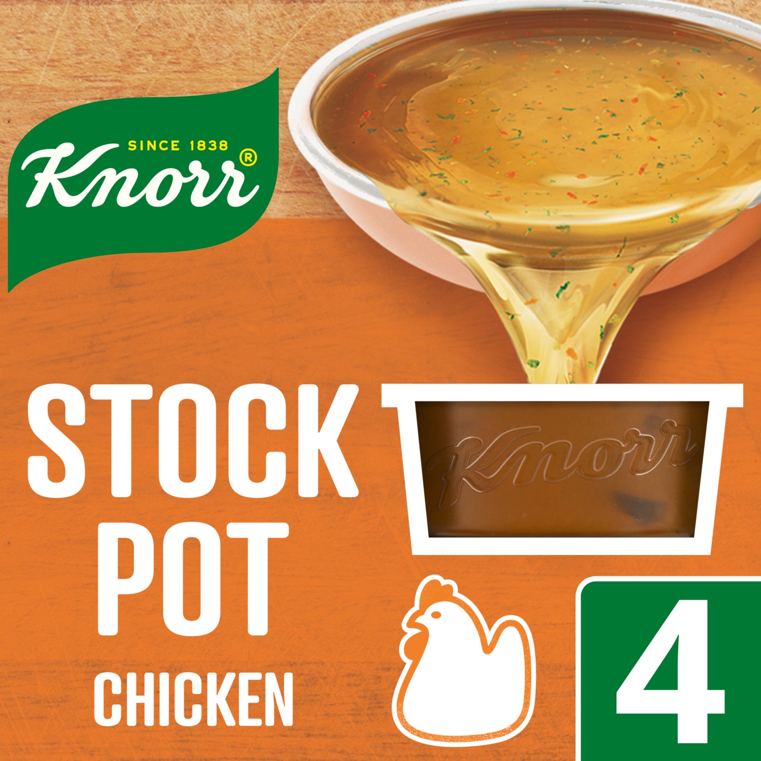 8 x Knorr  Stock Pots Chicken 4X 28 G