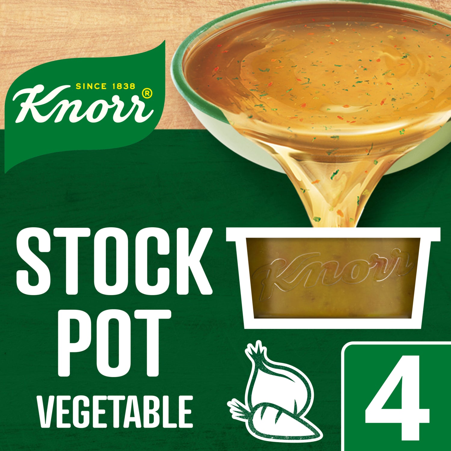 8 x Knorr  Stock Pot Vegetable 4X 28 G