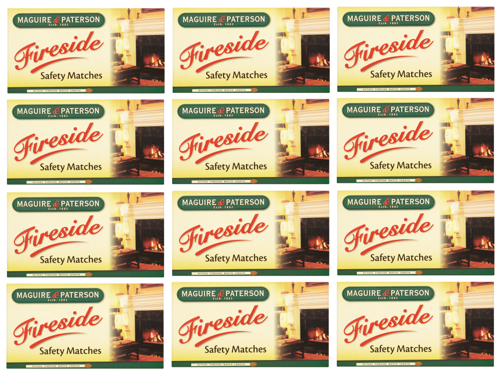 12 x Maguire & Patterson Fireside Matches - EACH