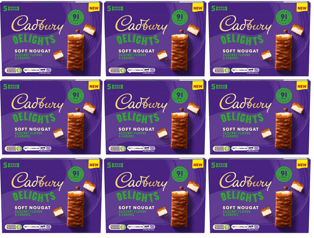 9 x Cadbury Delights Hazelnut 5Pk - 110GM