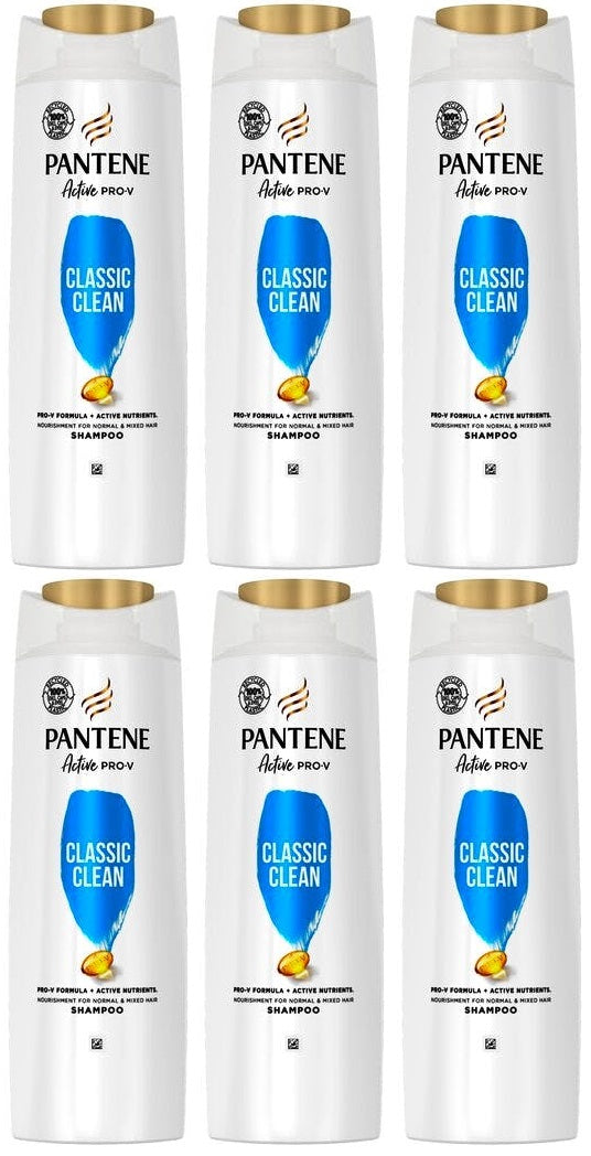 6 x Pantene Classic Shampoo 400Ml