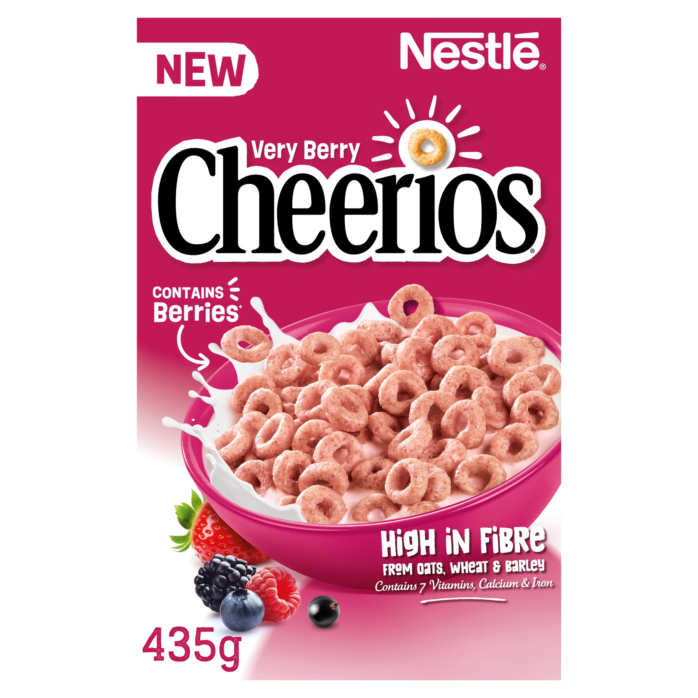 7 X Cheerios Very Berry - 435Gm