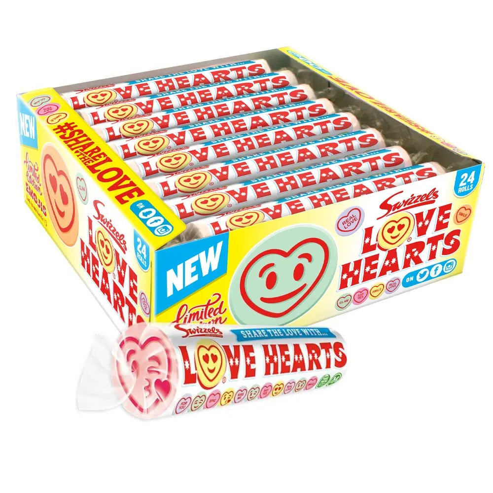 24 x Swizzels Love Hearts 39G