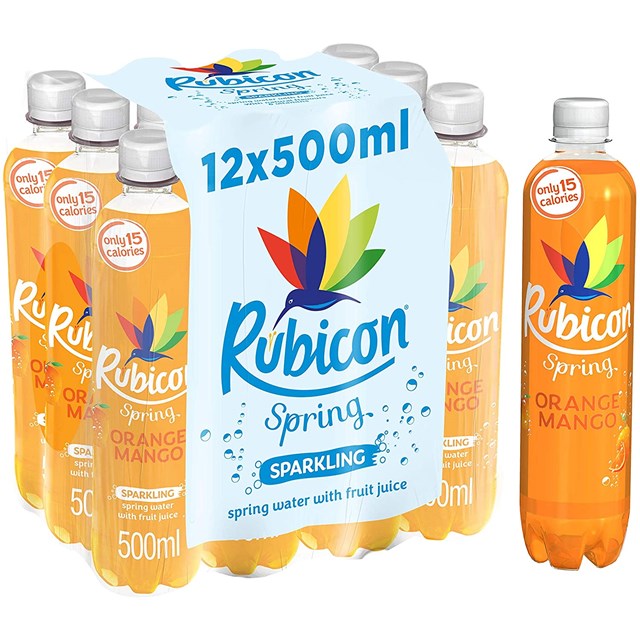 12 x Rubicon Spring Orange & Mango 500Ml