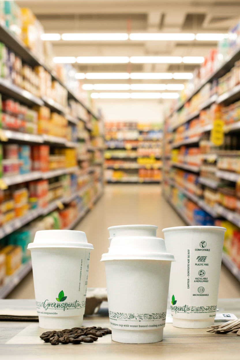 Cup Double Wall 8Oz Plastic Free