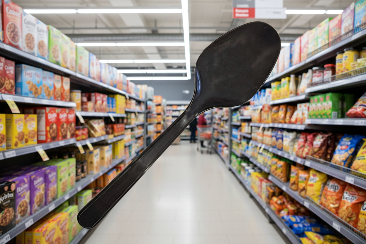 Cutlery Reusable Hd Pp Spoon Black