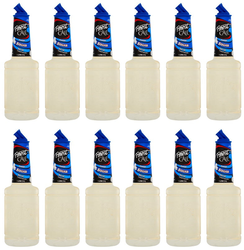 12 x Finest Call Premium Sugar Syrup 1 Litre