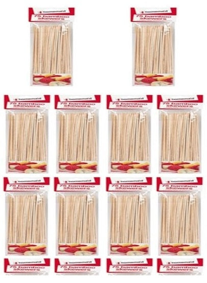 10 x Bamboo Skewers - 75 Pack