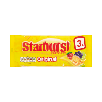 36 x Starburst Original Fruit Chews Multipack 3X45G