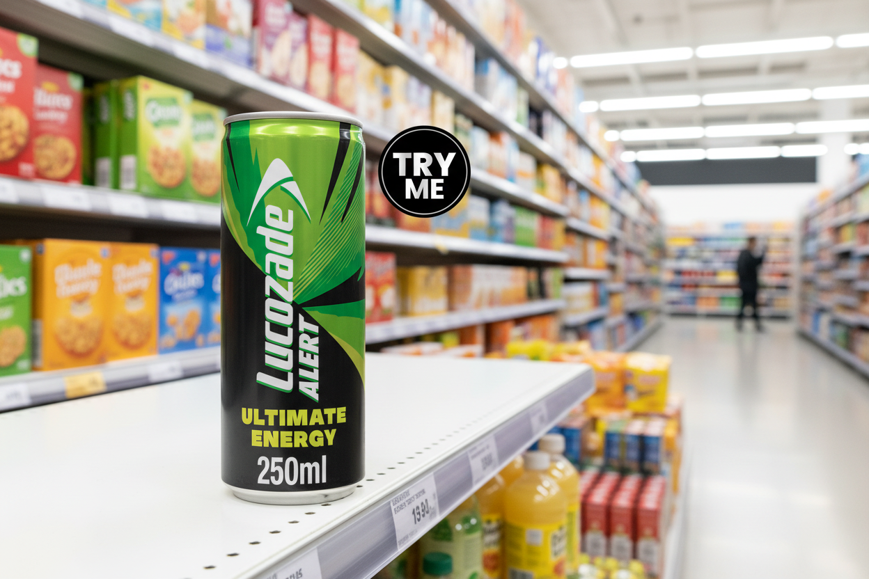 24 x Lucozade Alert Ultimate Energy Can - 250ML