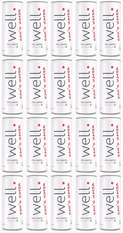 20 x Well Canned Water Still 330 ML