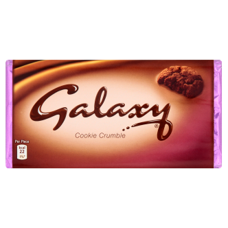 24 x Galaxy Cookie Crumble Chocolate Bar 114g