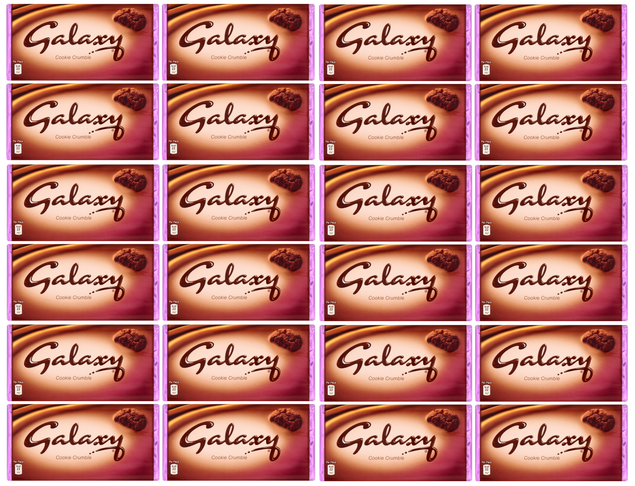 24 x Galaxy Cookie Crumble Chocolate Bar 114g