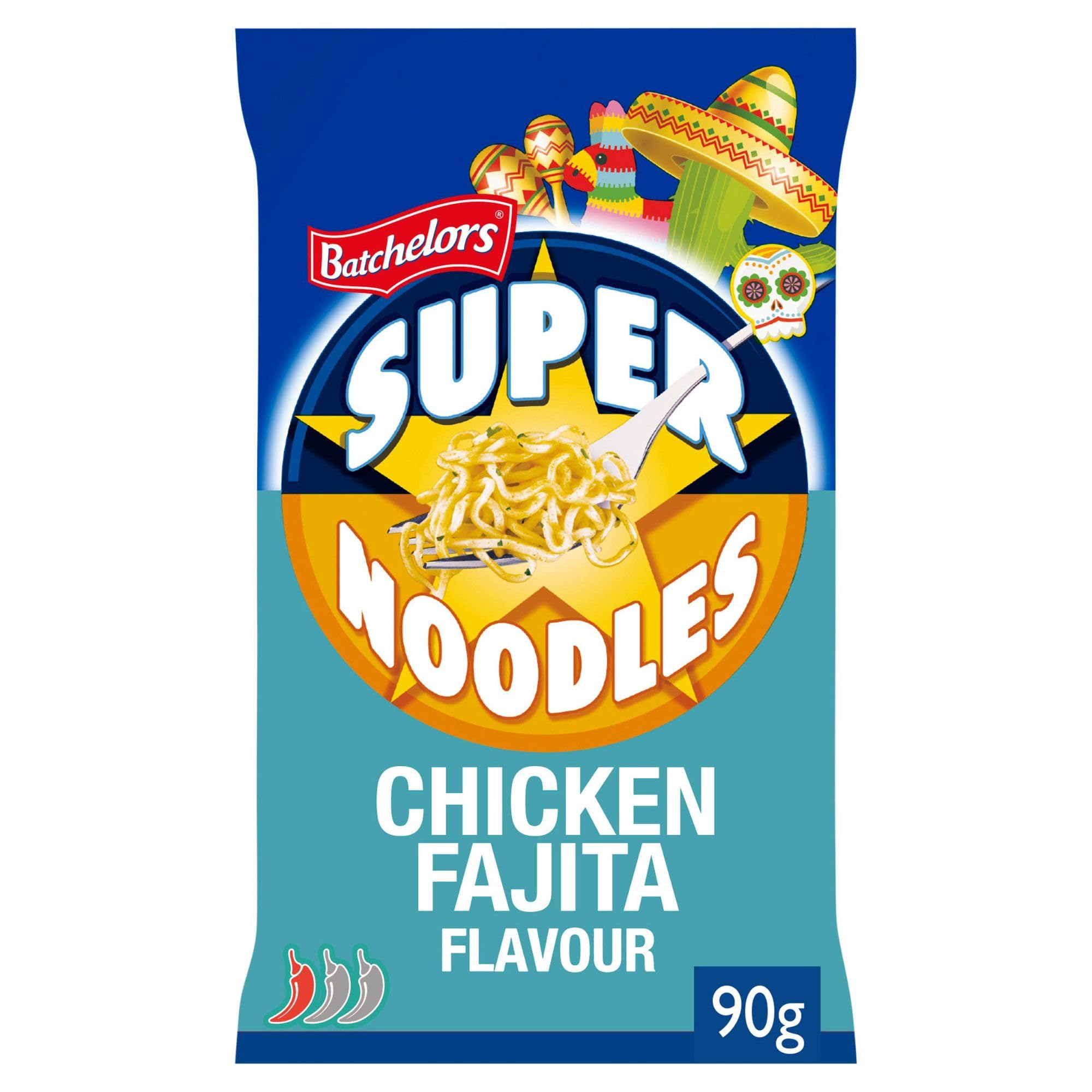 8 x Batchelors Supernoodles Chicken Fajita  - 90