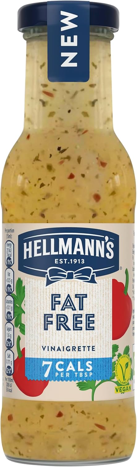 6 x Hellmann's  Vinaigrette Fat Free 250 Ml