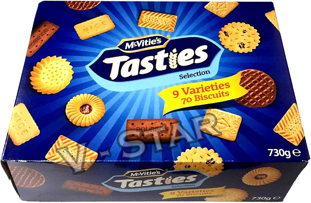 6 X Tasties Assortment Case - 730Gm