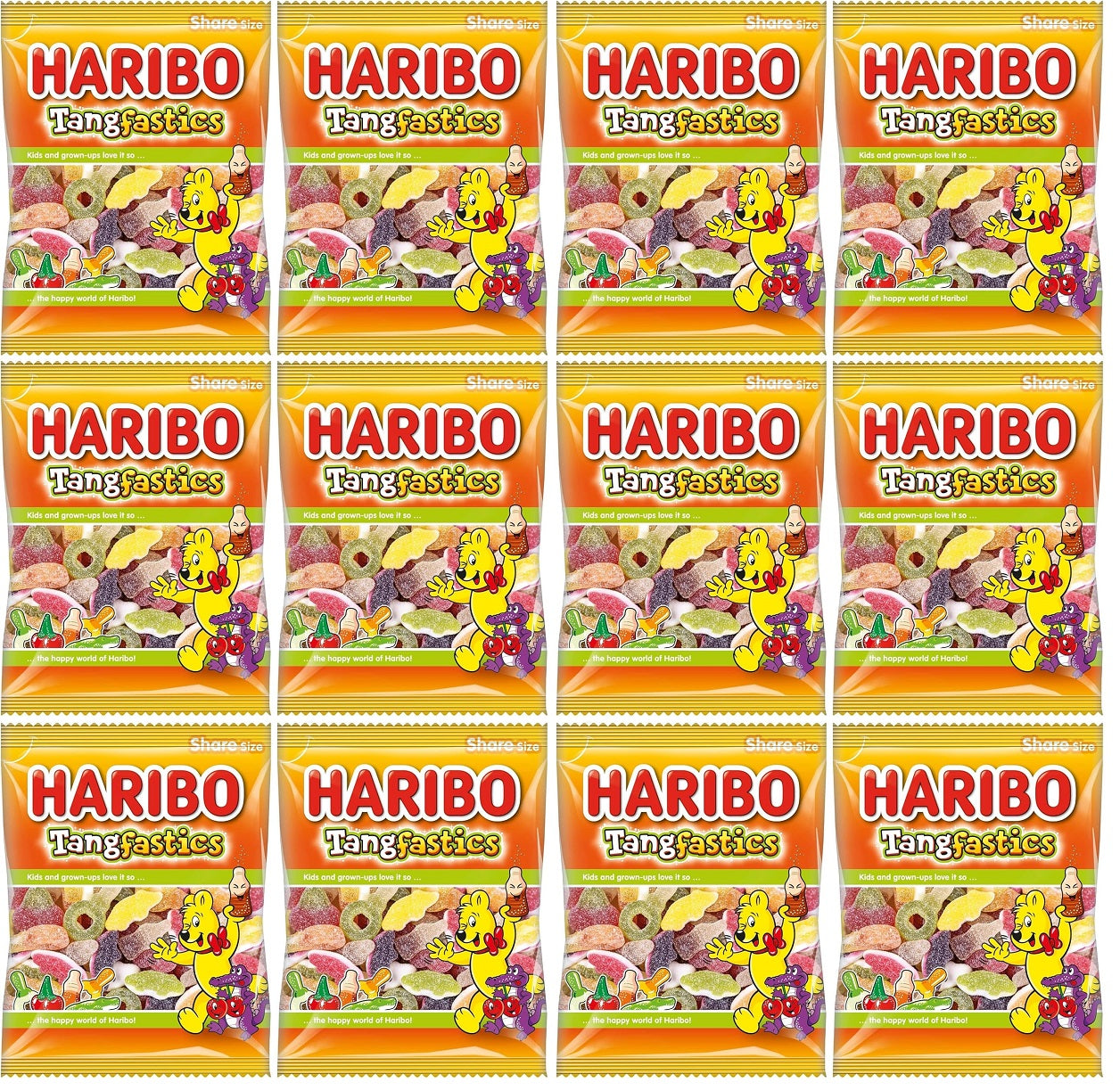 12 x Haribo Tangfastics - 140GM