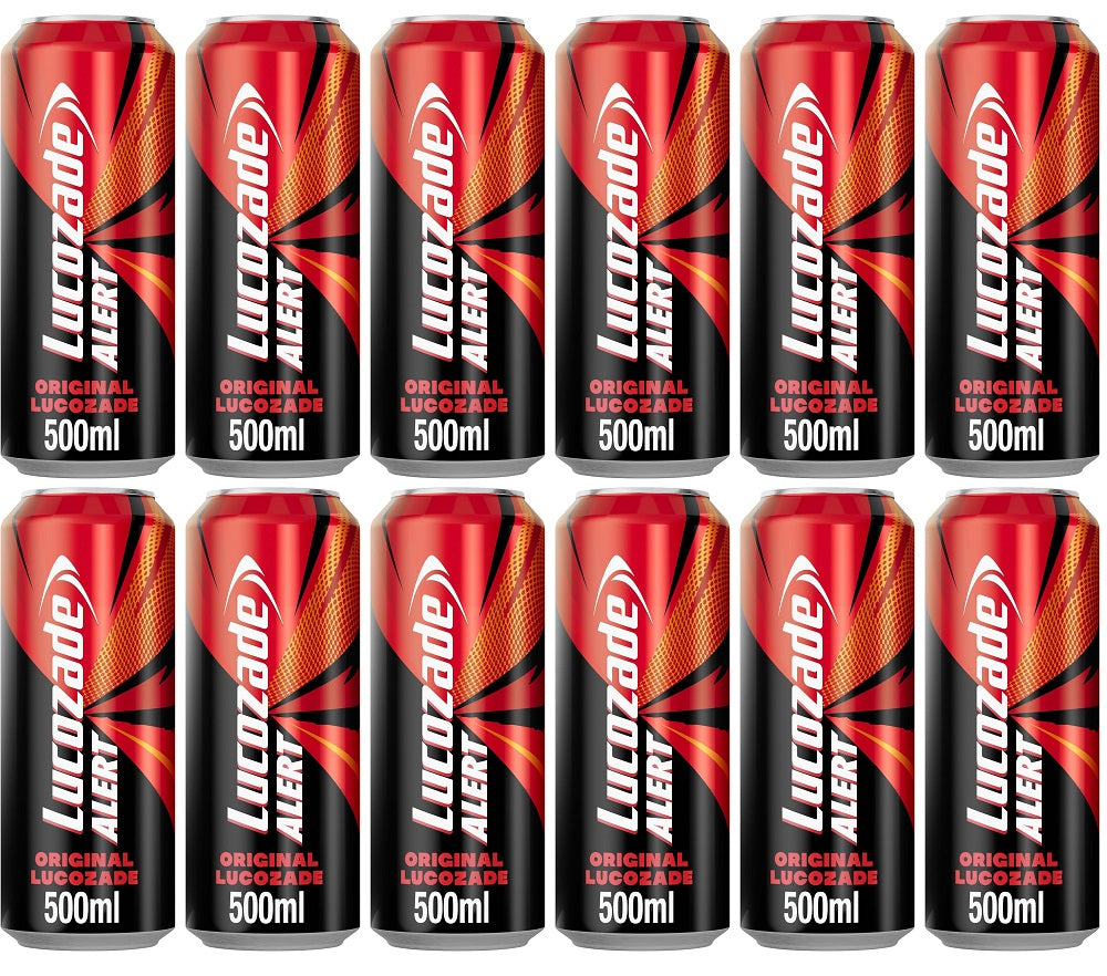 12 x Lucozade Alert Original Can - 500ML