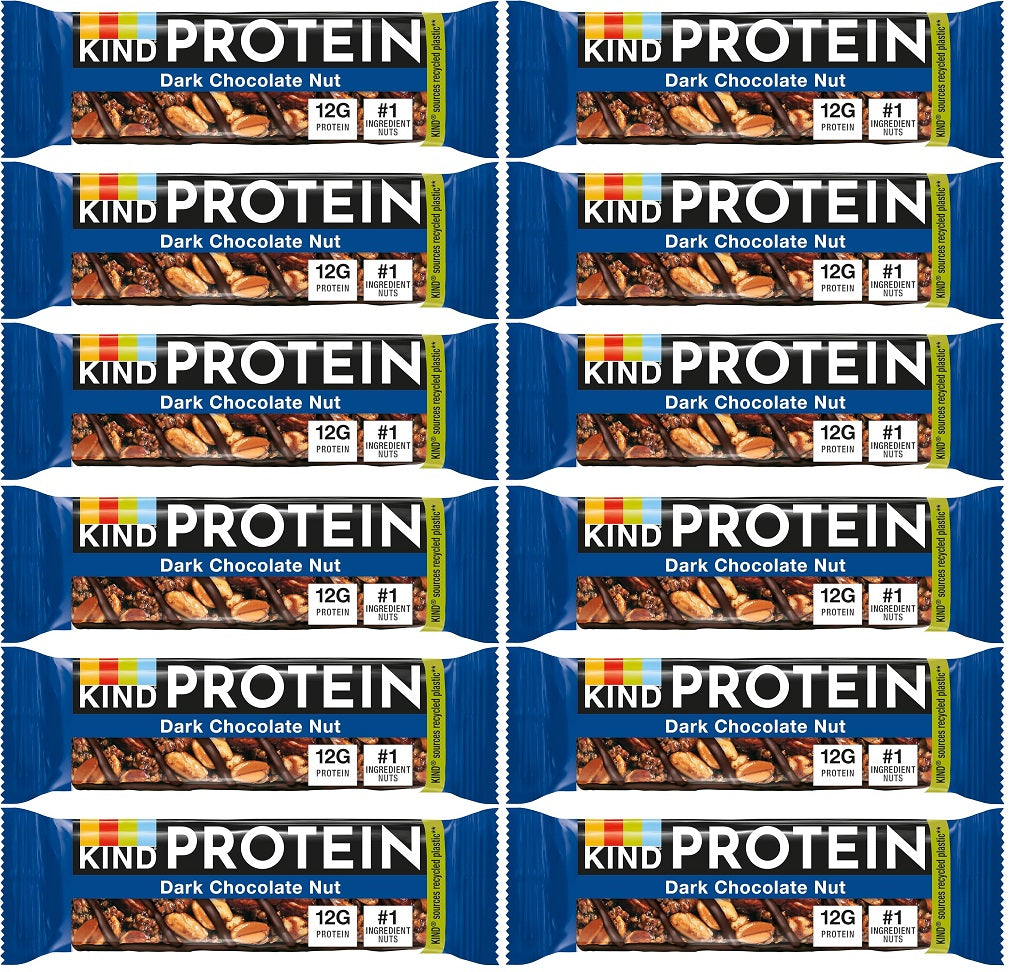 12 x Kind Protein Dark Chocolate Nut 50G