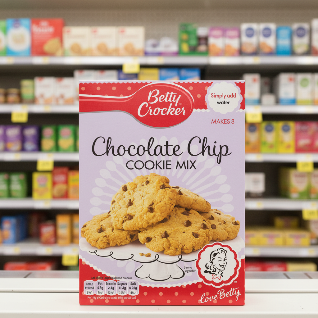 8 X Betty Crocker Choc Chip Cookie Pouch - 200Gr