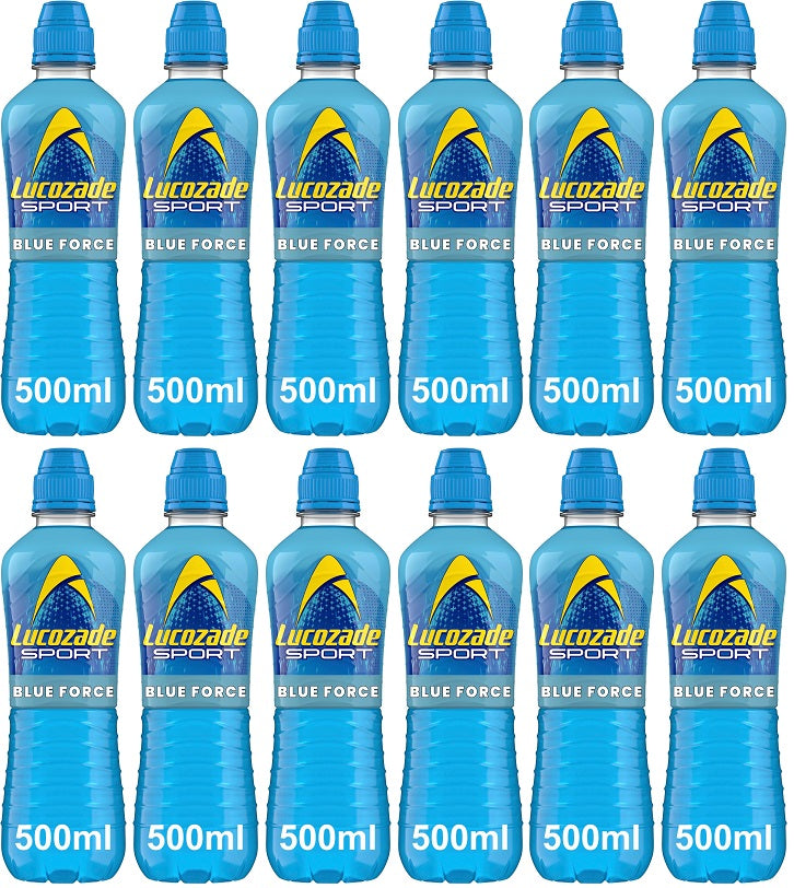 12 x Lucozade Sport Blue Force - 500ML