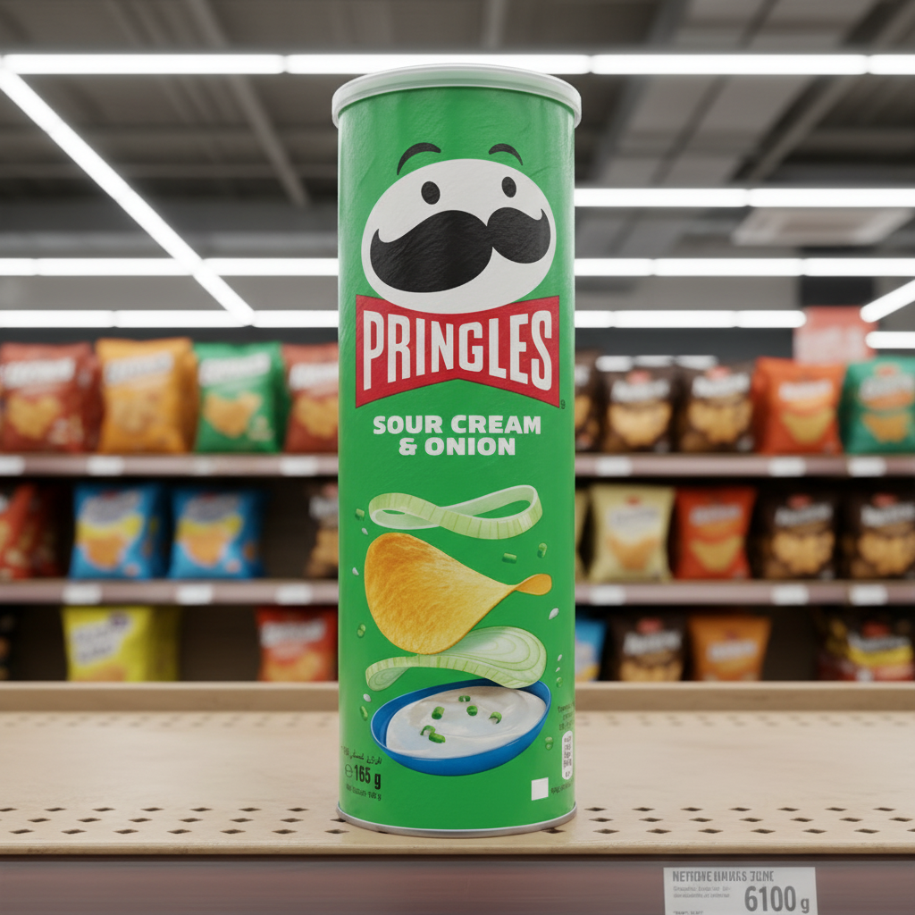 6 x Pringles Sour Cream & Onion - 165GM