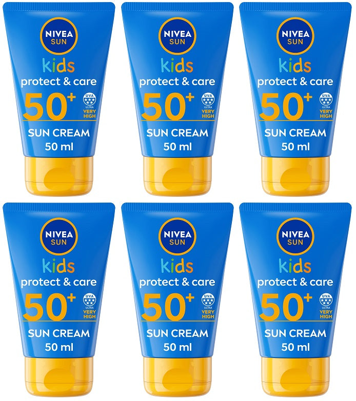 6 x Nivea Sun Kids To Go Lotion Spf 50+ - 50ML