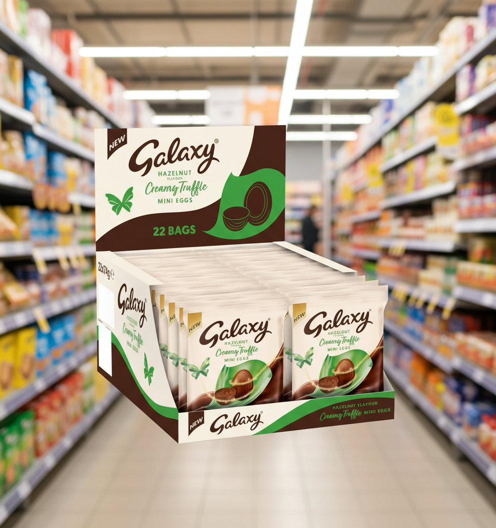 22 x Galaxy Milk Chocolate & Hazelnut Mini Egg bag - 80GM