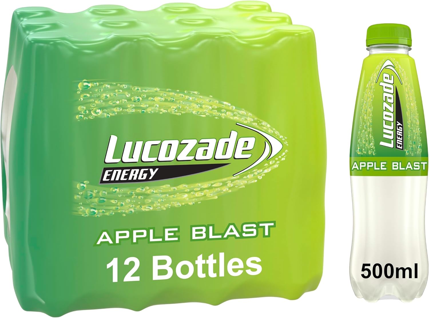 12 x Lucozade Energy Apple Blast - 500ML