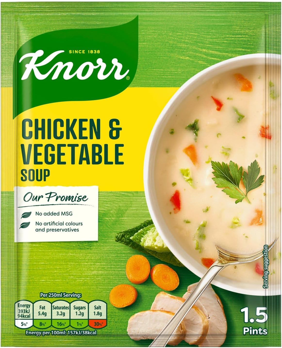 11 x Knorr Chicken & Vegetable Soup 1.5 Pints/68G