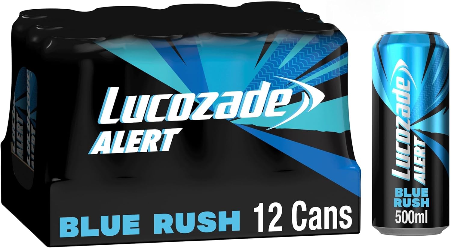 12 x Lucozade Alert Blue Rush - 500ML