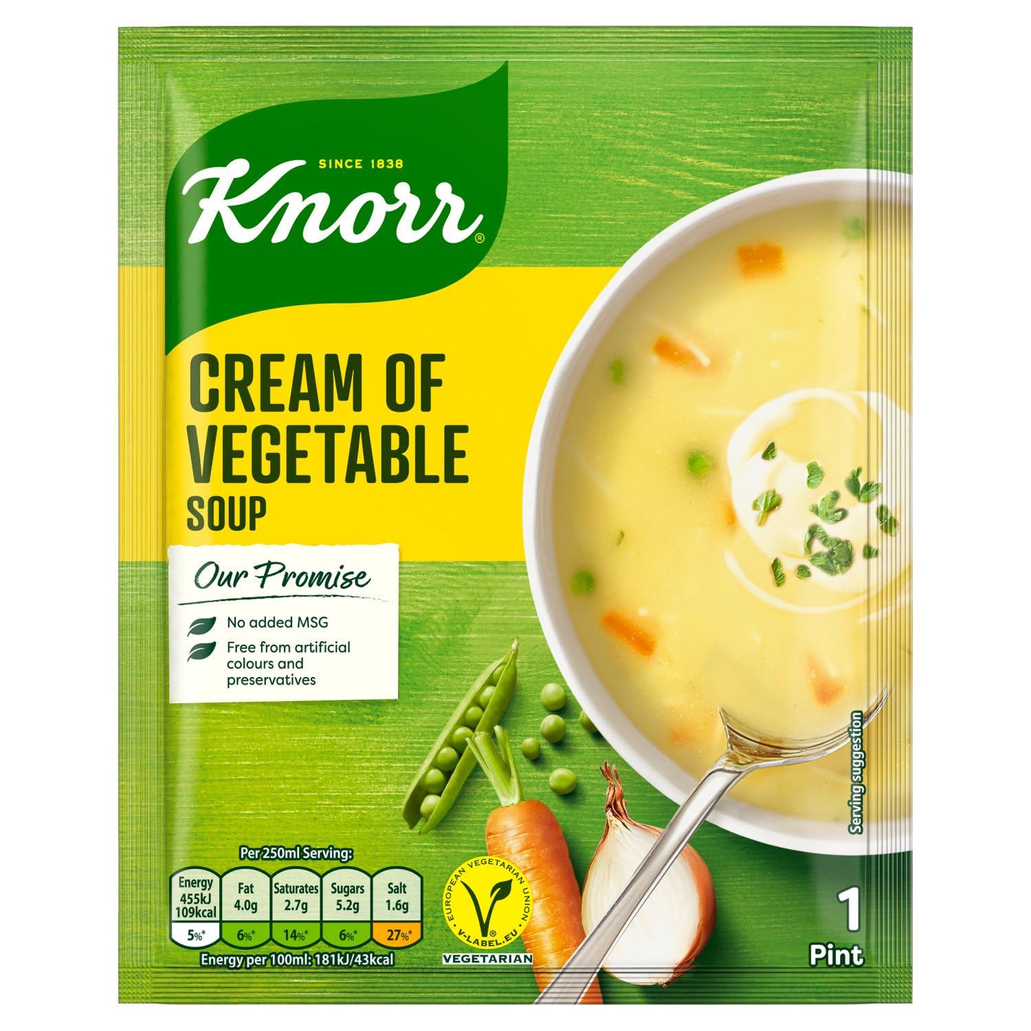 12 x Knorr Soup Cream Of Veg 44G