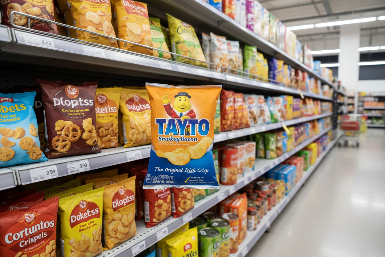 50 x Tayto Smokey Bacon Flavour Potato Crisps 37G
