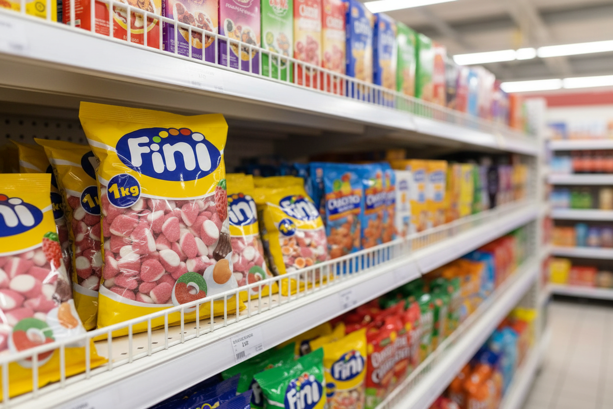 150 x Fini Strawberry Kisses 1Kg