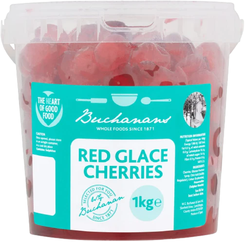 Buchanans Red Glace Cherries 1Kg