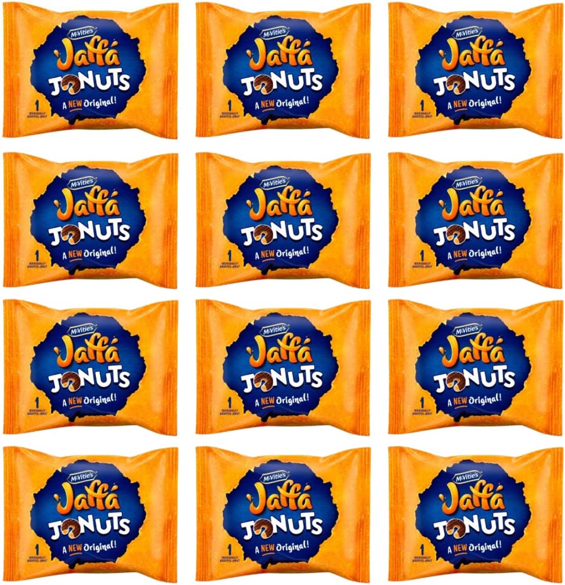 12 x Mcvitie's Jaffa Cakes Jaffa Jonuts Biscuits Single Serve Pack