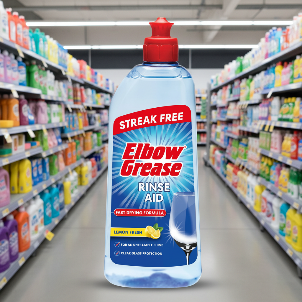 12 X Elbow Grease Rinse Aid Lemon - 500Ml