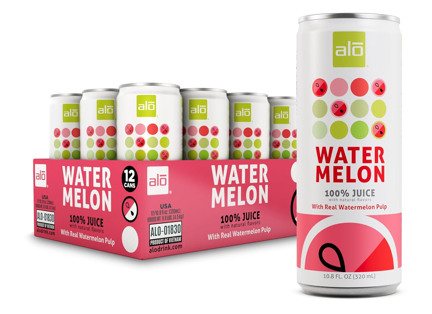 12 x ALO Watermelon Juice with Pulp - 320ml