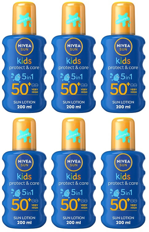 6 x Nivea Sun Kids Spray Spf 50+ - 200ML