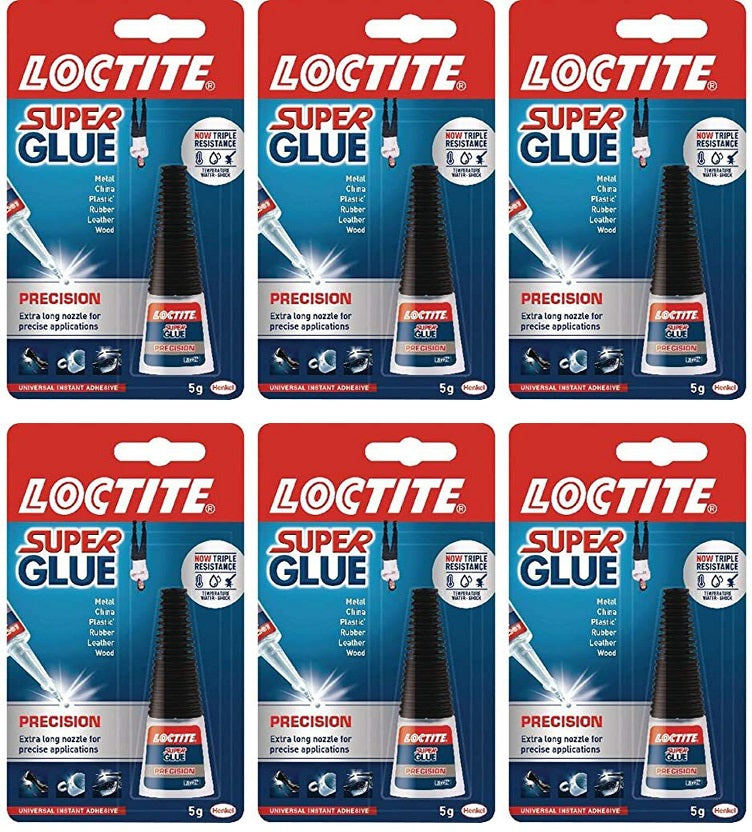 6 x Loctite Super Glue Precision 5G