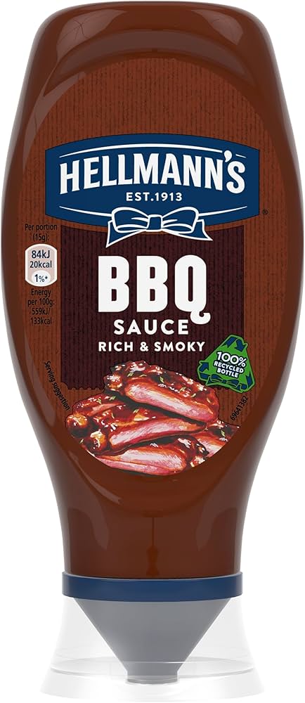 8 x Hellmanns Sqzy Bbq  - 430ML