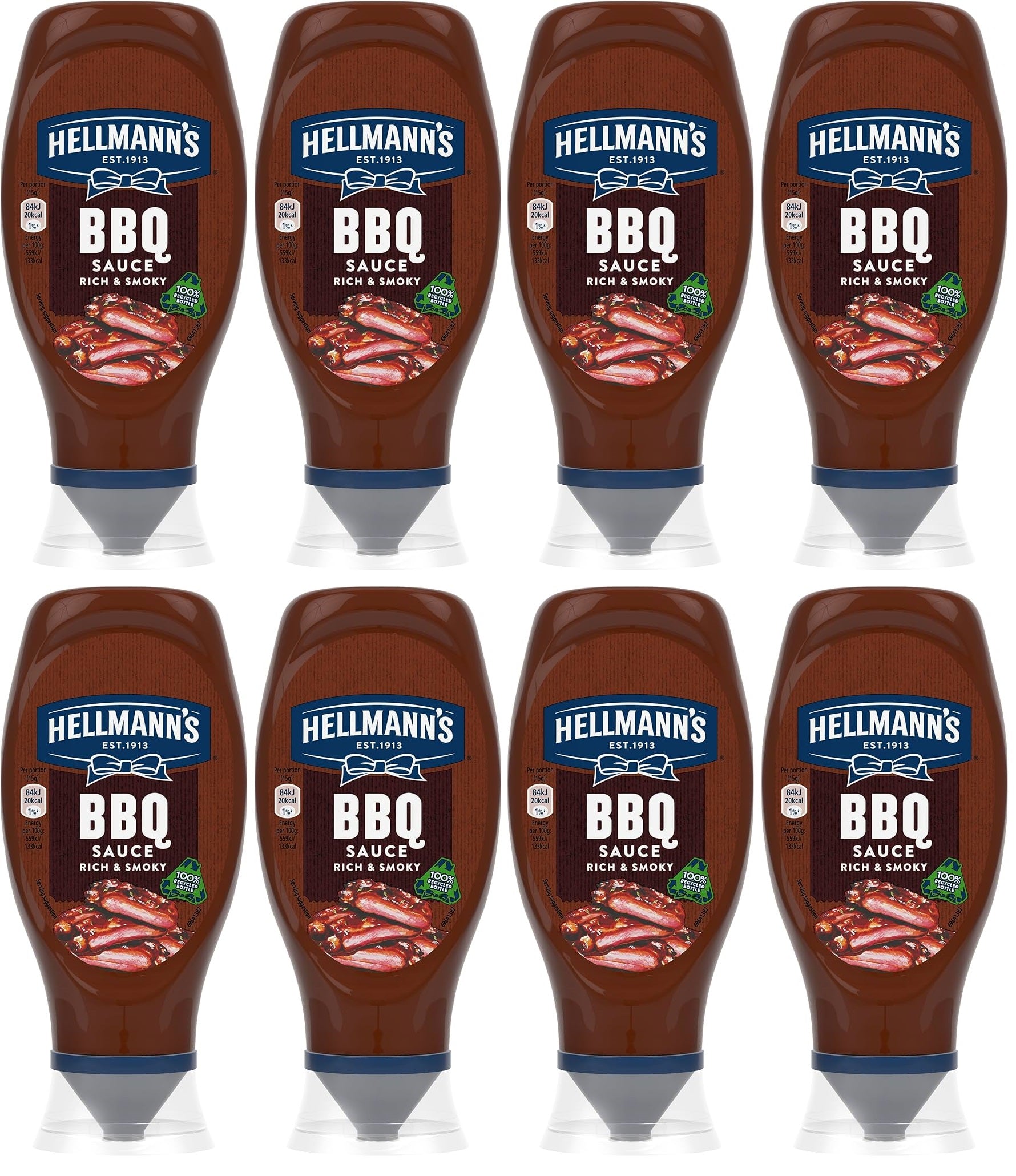 8 x Hellmanns Sqzy Bbq  - 430ML