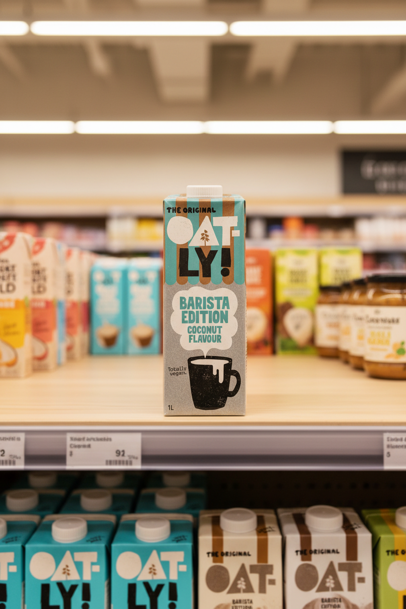 6 X Oatly Barista Edition Coconut Flavour Oat Drink - 1Ltr