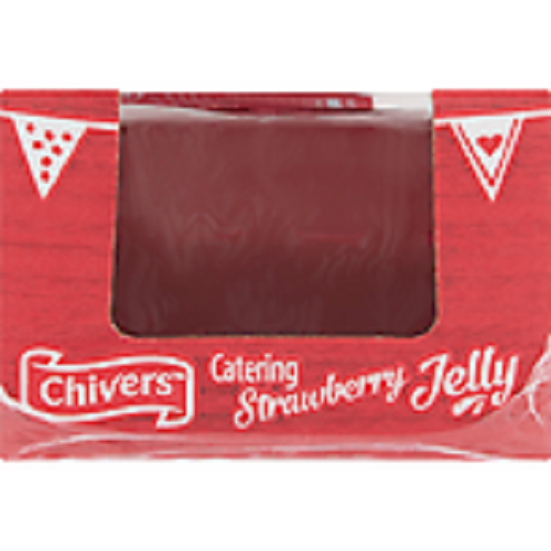 4 x Chivers Catering Strawberry Flavour Jelly 12 X 135G (1.62Kg)